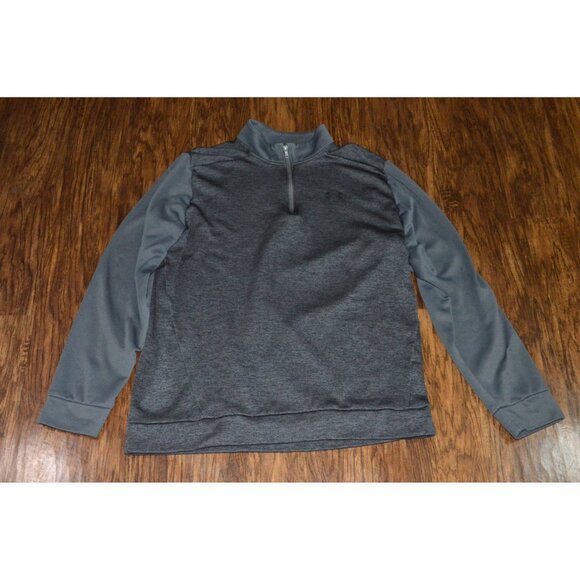 Men's Pullover Sweatshirt Size 2XL Under Armour Quarter Zip Gray READ Athletic - Picture 1 of 7